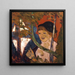 Meisje uit Bretagne met een rode paraplu - Emile Bernard — ingelijst kunstwerk aan de muur