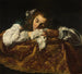 Slapende dochter - Domenico Fetti — weergave van het kunstwerk