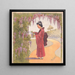 Meisje Geisha - Anoniem — ingelijst kunstwerk aan de muur