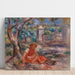 Reproductie van het schilderij Meisje aan de voet van een boom - Pierre-Auguste Renoir