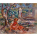 Reproductie van het schilderij Meisje aan de voet van een boom - Pierre-Auguste Renoir