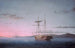 Houten schepen bij zonsondergang op de baai van Penobscot - Fitz Henry Lane — weergave van het kunstwerk