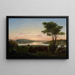 van Bras de mer en New England met zelfportret - Fitz Henry Lane — ingelijst kunstwerk aan de muur