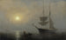 Scheepvaart in de mist, haven van Gloucester - Fitz Henry Lane — weergave van het kunstwerk