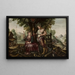 Allegory of Austria with Ceres and Bacchus - Flemish painter — framed artwork on a wall