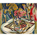 Reproductie van het schilderij Bloemen - Henry Lyman Sayën