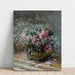 Reproductie van het schilderij Bloemen in een Pot (Rozen en Mist) - Claude Monet