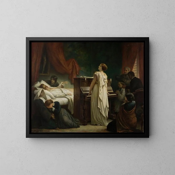 Dood van Chopin - Félix-Joseph Barrias — ingelijst kunstwerk aan de muur