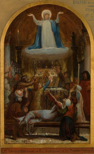 FlixJoseph Barrias - Les Malheureux et les pauvres implorent sainte Genevive intercesseur.webp