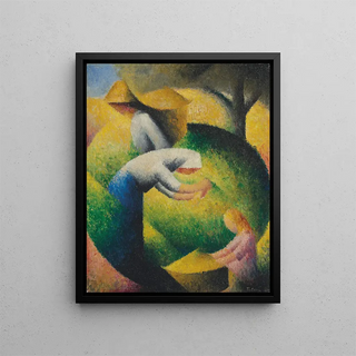 Vendanges - Félix Bonnet — ingelijst kunstwerk aan de muur