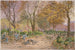 Children playing war in the town hall square of the 14th arrondissement - Félix Brard — artwork view