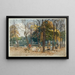 La place des Écoles et le square de la mairie du 14e arrondissement - Félix Brard — framed artwork on a wall