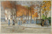 The dispensary, the girls' school, and the town hall square - Félix Brard — artwork view