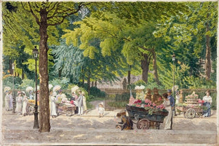 Flix Brard - Square de la mairie du 14me arrondissement rue Mouton Duvernet le 4 juillet 1917.webp