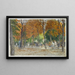 Square and Écoles de la Mairie du XIVe arrondissement Painting - Félix Brard — framed artwork on a wall