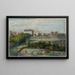 Vue de la porte de Montrouge et des jardins prise de la rue Lakanal au Grand Montrouge - Félix Brard — framed artwork on a wall