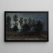 Vue de la rue Lakanal au Grand-Montrouge en 1889, effet de lune - Félix Brard — framed artwork on a wall