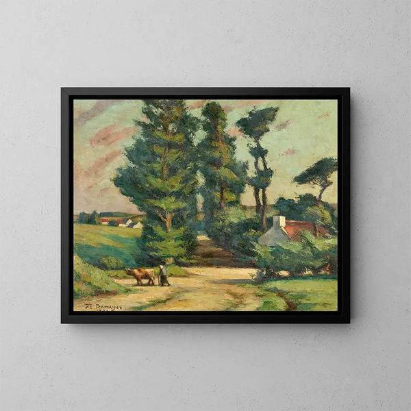 Landschap van Groot-Brittannië - Félix Denayer — ingelijst kunstwerk aan de muur
