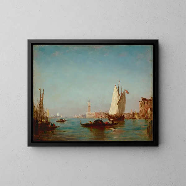 Bassin de Saint-Marc - Félix Ziem — ingelijst kunstwerk aan de muur