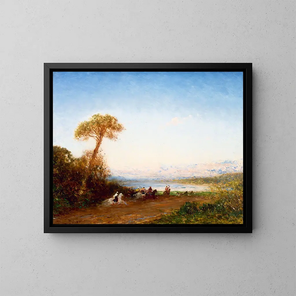 Beyrouth, terugkeer van Fantasia - Félix Ziem — ingelijst kunstwerk aan de muur