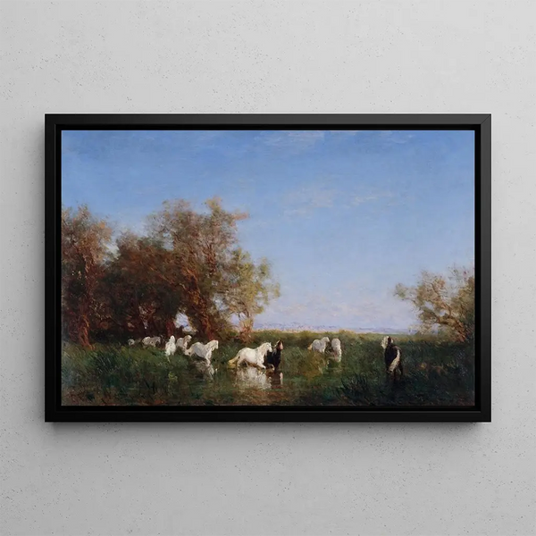 Flix Ziem - Chevaux Sauvages En Camargue.webp
