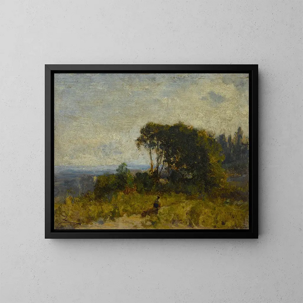 Omgeving van Barbizon - Félix Ziem — ingelijst kunstwerk aan de muur