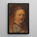 Studie van vrouw kopie naar Rembrandt - Félix Ziem — ingelijst kunstwerk aan de muur