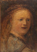 Studie van vrouw kopie naar Rembrandt - Félix Ziem — weergave van het kunstwerk