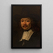 Studie van een man De Syndics kopie naar Rembrandt - Félix Ziem — ingelijst kunstwerk aan de muur
