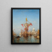 Feast of the Assumption in front of the Customs House Venice - Félix Ziem — framed artwork on a wall