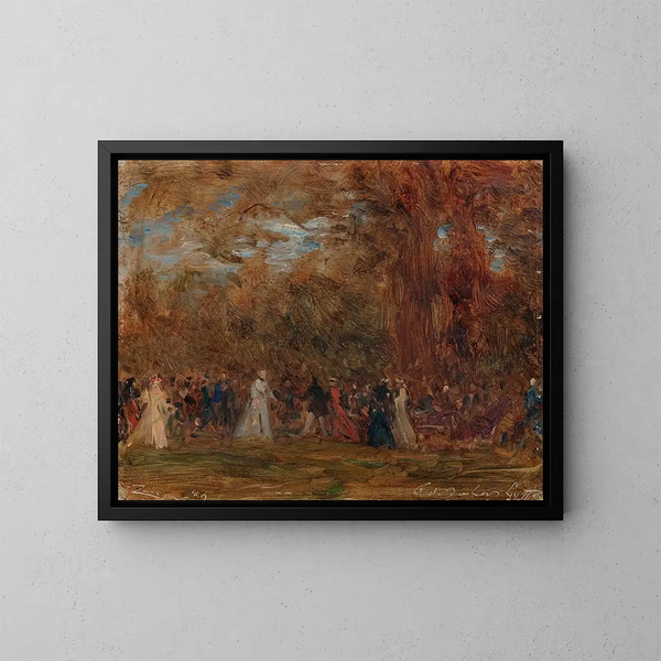 Feest van de Britse ambassade in Parijs - Félix Ziem — ingelijst kunstwerk aan de muur