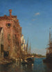 Gondole Venise - Félix Ziem — weergave van het kunstwerk