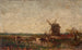 Holland Painting, the mill - Félix Ziem — artwork view