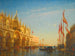 overstromingen op het San Marcoplein, Venetië - Félix Ziem — weergave van het kunstwerk