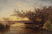 La Camargue Zonsondergang - Félix Ziem — weergave van het kunstwerk