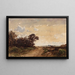 La Forêt de Fontainebleau aux environs de Barbizon - Félix Ziem — ingelijst kunstwerk aan de muur