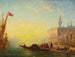 van Félix Ziem's schilderij La gondole au quai des Esclavons — weergave van het kunstwerk