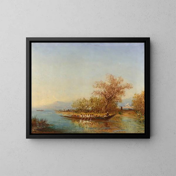 L'embouchure du Bosphore - Félix Ziem — ingelijst kunstwerk aan de muur
