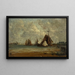 De vissersschepen - Félix Ziem — ingelijst kunstwerk aan de muur