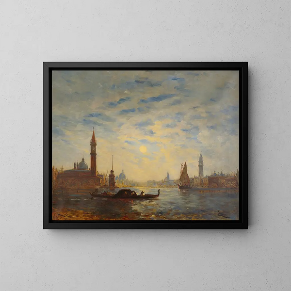Sint-Joris - Félix Ziem — ingelijst kunstwerk aan de muur