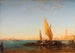 Venise, een scène met boten - Félix Ziem — weergave van het kunstwerk