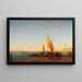 Venise, een scène met boten - Félix Ziem — ingelijst kunstwerk aan de muur
