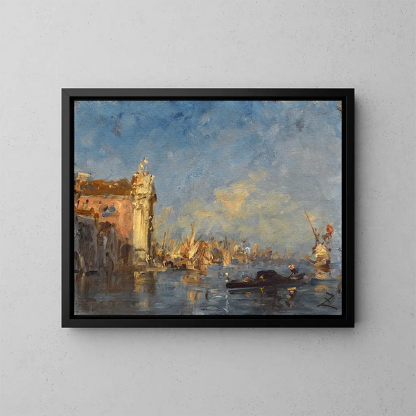 Venise, Kerk van de Gesuati - Félix Ziem — ingelijst kunstwerk aan de muur