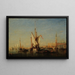 Venetië uitzicht op San Giorgio - Félix Ziem — ingelijst kunstwerk aan de muur