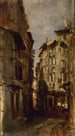 Oude huizen - Félix Ziem — weergave van het kunstwerk