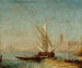 Vue van Venetië met het Dogepaleis - Félix Ziem — weergave van het kunstwerk