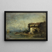 Vue d'Italie la vieille porte - Félix Ziem — ingelijst kunstwerk aan de muur