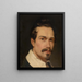 Zelfportret - Félix de Vigne — ingelijst kunstwerk aan de muur