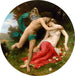 Flora en Zephyr - William Bouguereau — weergave van het kunstwerk