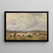 Winter in de Campine - Florent Crabeels — ingelijst kunstwerk aan de muur